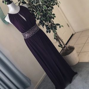 Plum sequence Formal dress
